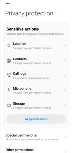 miui12 privacy