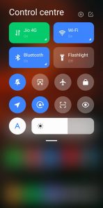 miui12 control centre