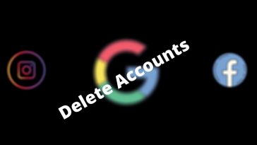 delete different social media accounts