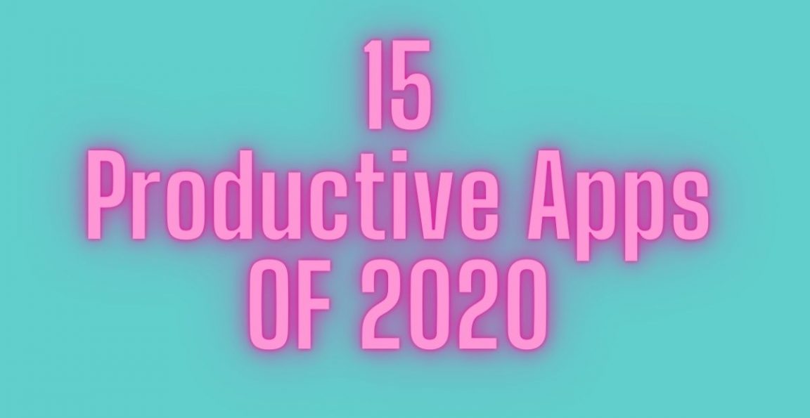 Productive apps of 2020