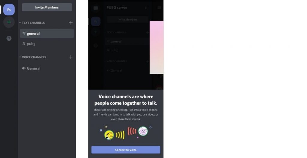 Voice chat setting