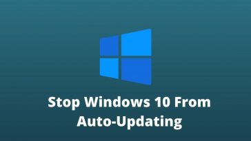 Stop Windows auto-updating
