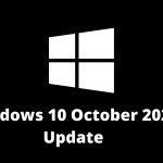 Windows 10 October update