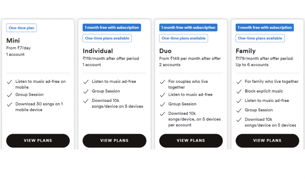 Spotify-premium-plans