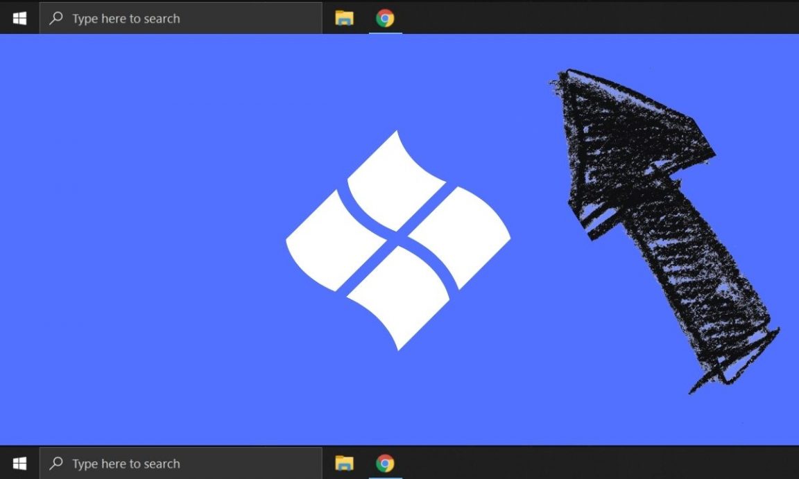 rotate taskbar in windows 10